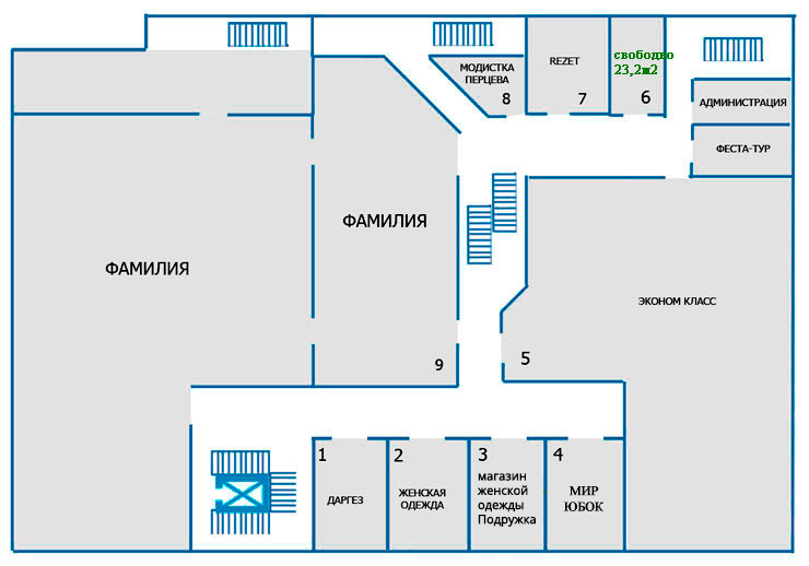 Схема торговый центр